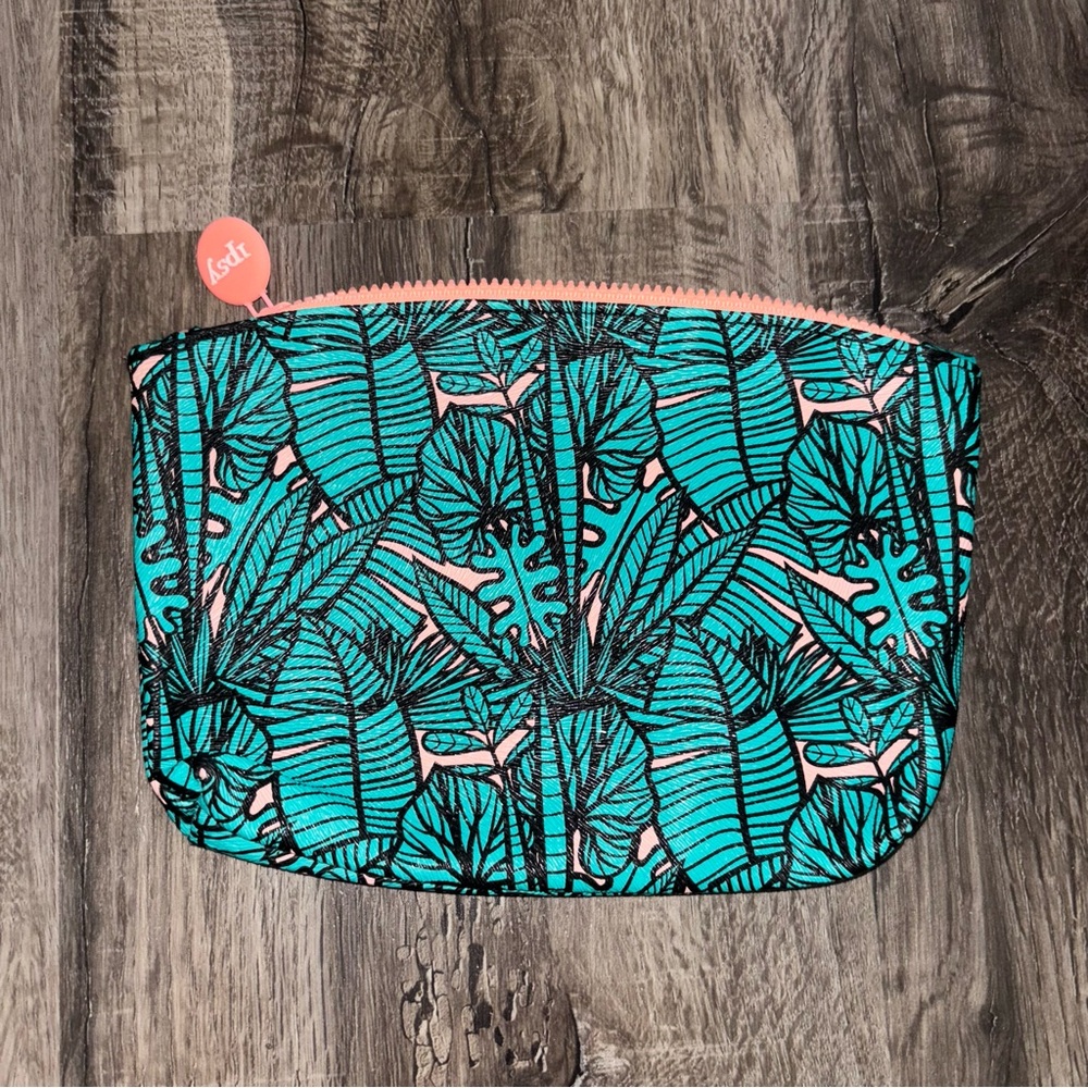 Colorful Floral Cosmetic Bag NWOT BOGO